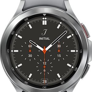 New in box Galaxy 4 smart watch in silver